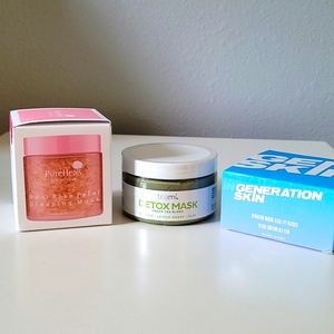 Detox Mask, Sleeping Mask and Algae Eye Patches